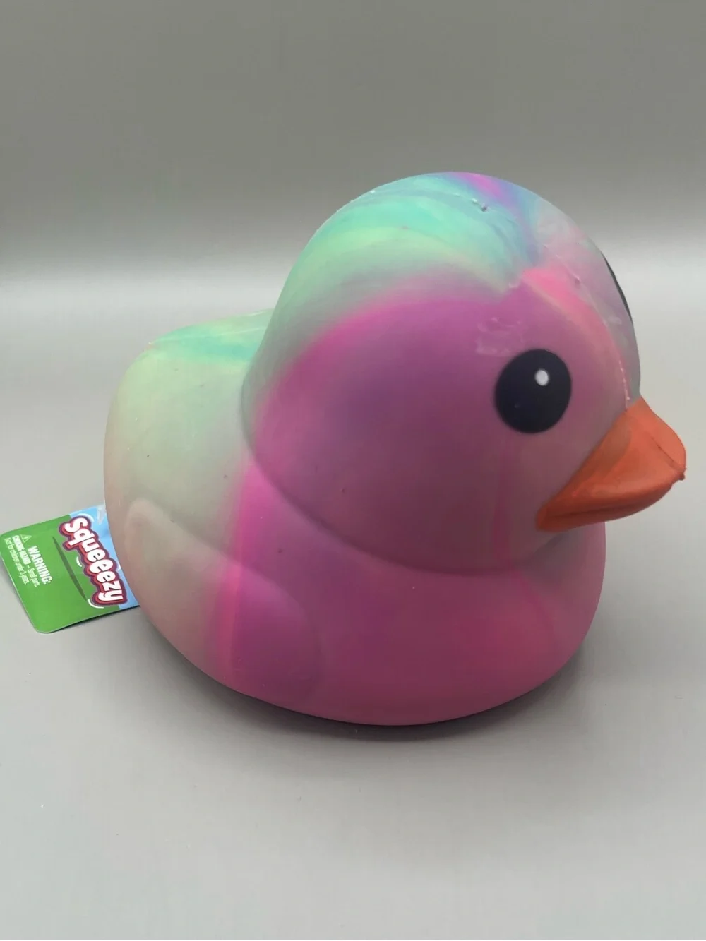 Toymendous SQEEEZY Pink Green🩷💚 Tye Dye Duck Chick NEW